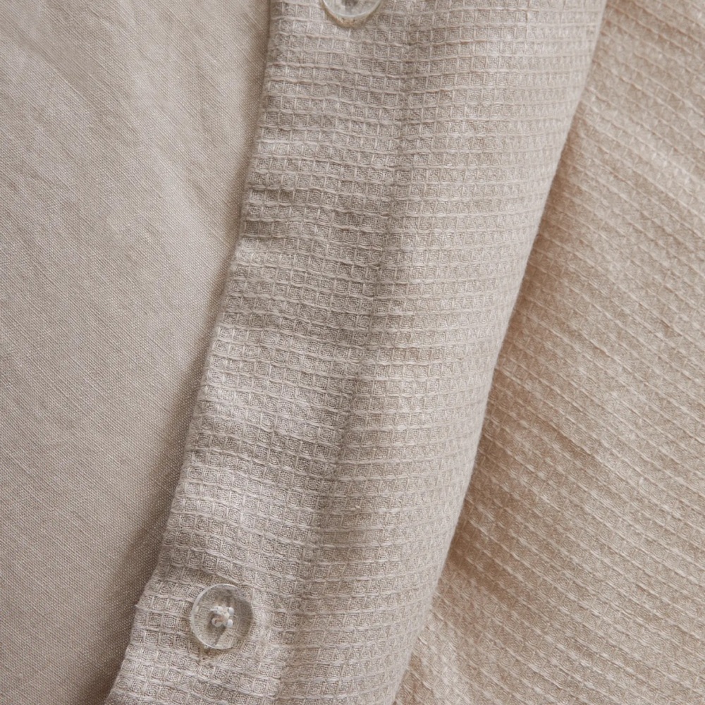 Quince Linen Waffle Duvet Cover Twin - Picture 3 of 3